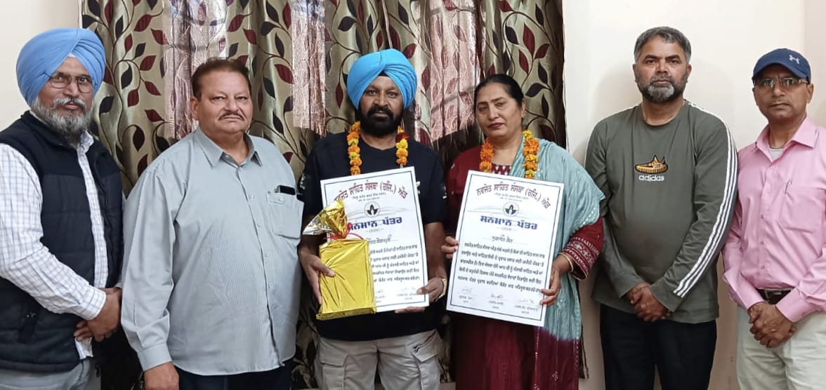 Devinder Beghampuri received a warm welcome on his return to his homeland.
